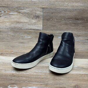 Sofft Britton Zip Black Leather Ankle Boots Women's Size 9.5